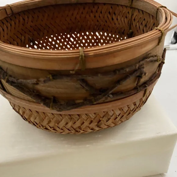 Vintage 20th Century Asian Ikebana Flower Basket